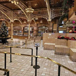 he interior of the mall