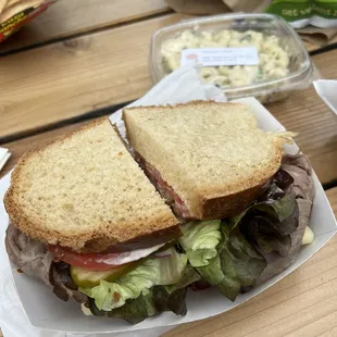 Roast beef on French bread