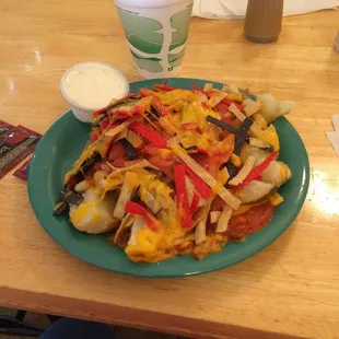 Potato of the month with taco topping.