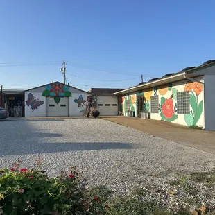 Outside