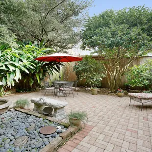 Patio Suite's private courtyard