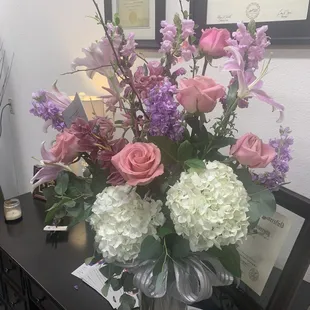 Bouquet 16 days later