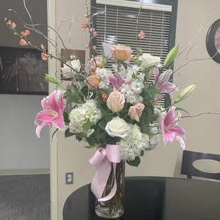 Anniversary flowers. I believe the bouquet is about 2 days old here.