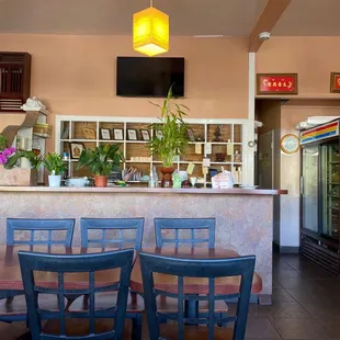 Inside seating area