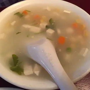 Corn and Tofu Soup