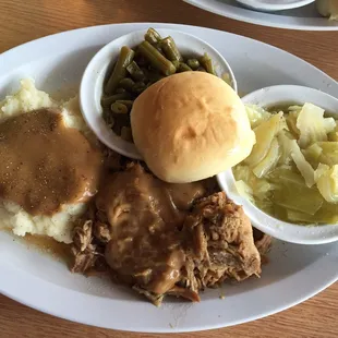 Pork roast plate