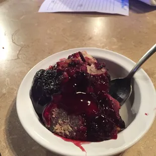 Blackberry cobbler