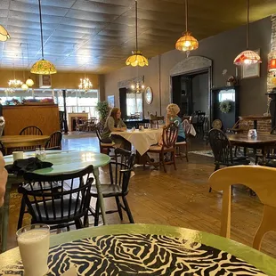 the dining area