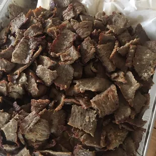 Gyro family meal with rice