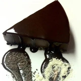 Slice of Raw Chocolate Cheezecake