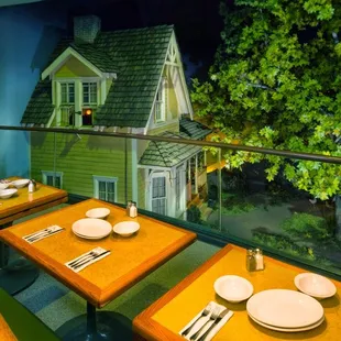 outside, sushi and sashimi