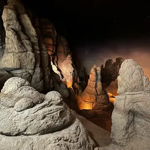 The view of the mountains from the restaurant