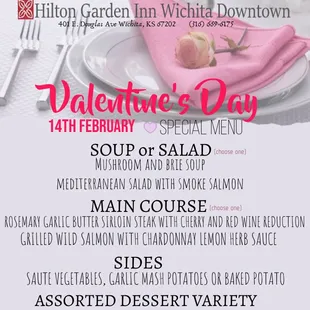 Join us for our Valentine's Day Weekend Special!!!