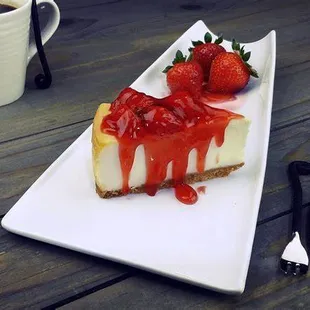 All in on dessert!  Worth every last bite.  Strawberry Cheesecake and many other delectable choices.