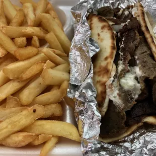 Gyro &amp; Fries meal!