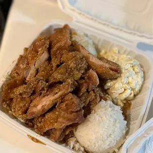 Korean Chicken Plate Lunch
