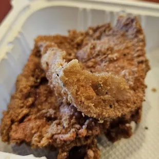 A la carte crispy fried chicken.