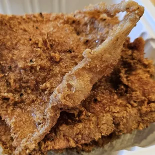 Delicious a la carte crispy fried chicken.