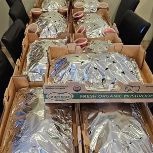 Massive takeout orders