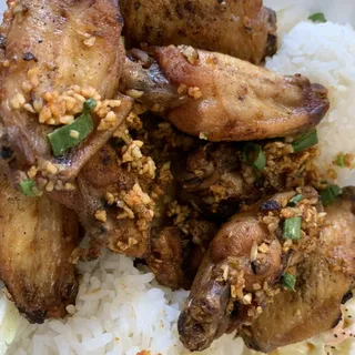 Salt and Pepper Chicken Wings Lunch
