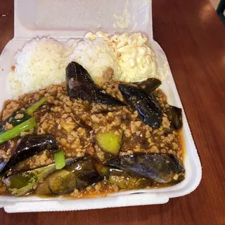 Spicy Pork Eggplant Lunch