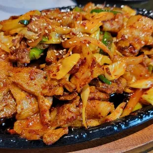 Pan Fried Pork w/ Mixed Vegetables