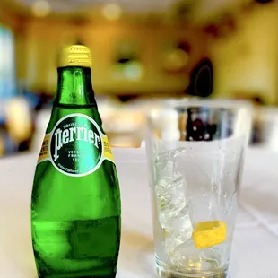 "Perrier Sparkling Water &amp; Lemon water"