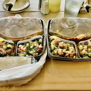 Spicy Turkish kabob platter &amp; Spicy Lamb kabob platter to go also Yum Yum Yum :)...