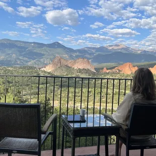 A cup of morning espresso from your private coffee bar, looking at one of the best views in the world.