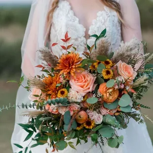 fall bridal bouquet