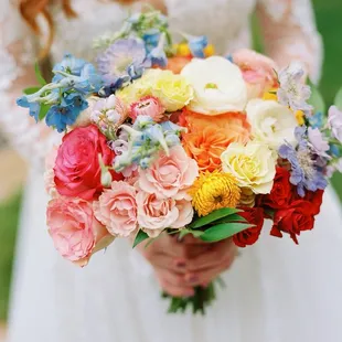 spring bridal bouquet