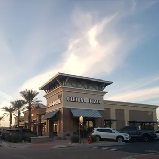 the front of the restaurant