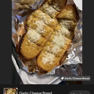 Garlic Cheese Bread- very very good!