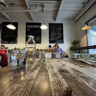 people sitting at a cafe