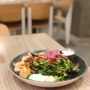 Chop Chop Salad with shrimp