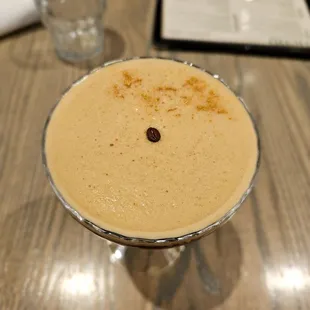 Beautiful espresso martini left my lips dusted with gold flecks