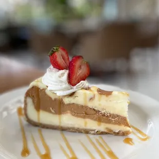 a slice of cheesecake