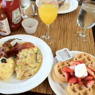 Waffles were pretty good.