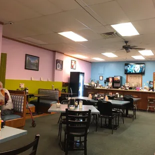 Looking towards the front counter