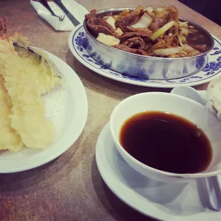Sukiyaki and Tempura Combo