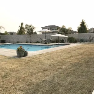 October 3rd...renovated, reseeded and fertilized