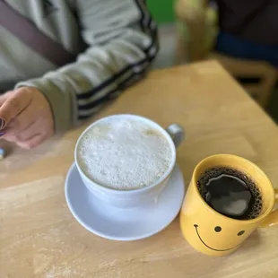 Dulce de leche coffee &amp; black Central American coffee