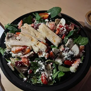 a plate of salad