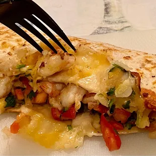 Shrimp quesadilla
