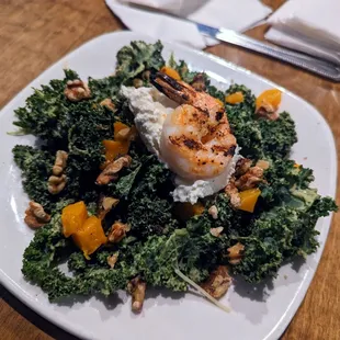 Shrimp Kale Caesar