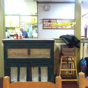 View of counter from a table