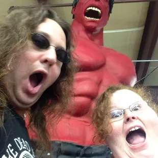Red hulk in the store!