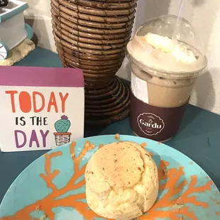 Homemade Brazilian Cheese bread and iced caramelado