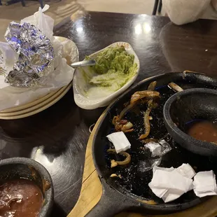 a plate of food on a table