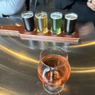 White zin with my husbands flight!